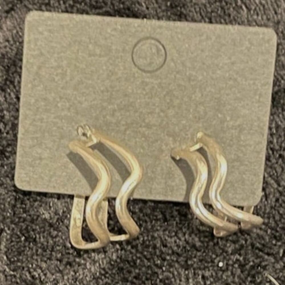 Vintage Sterling Silver Hoop Earrings